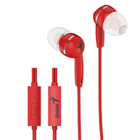 HS-M320 Red In-Earphones with Inline Mic