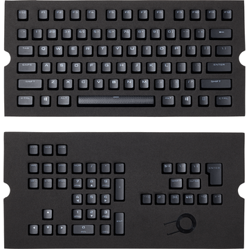 PBT Double-Shot Gaming Keycaps - Black