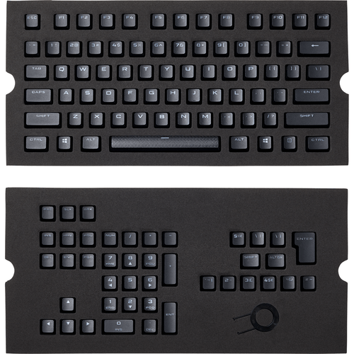 Gaming Keyboards - Corsair PBT Double-Shot Gaming Keycaps - Black