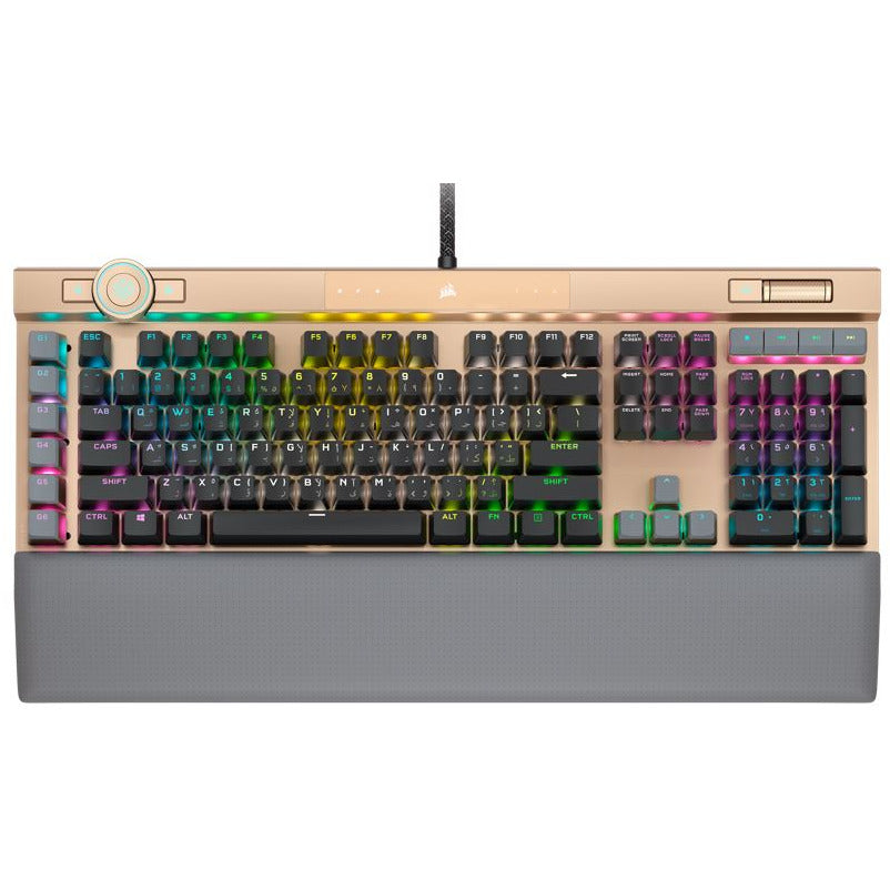 K100 RGB Optical-Mechanical Gaming Keyboard - Midnight Gold