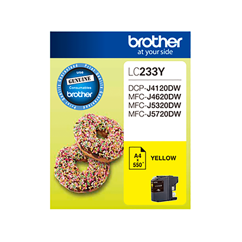 Yellow 500 Pages Ink Cartridge LC233Y