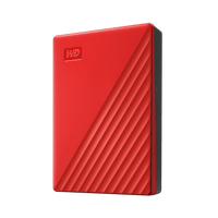 My Passport 4TB External HDD, Red