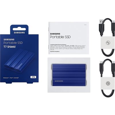 Portable SSD T7 Shield Blue 2TB USB 3.2