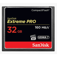 Extreme Pro CF 32GB, VPG65, UDMA 7, 160MB/s R, 150MB/s W, 4X6