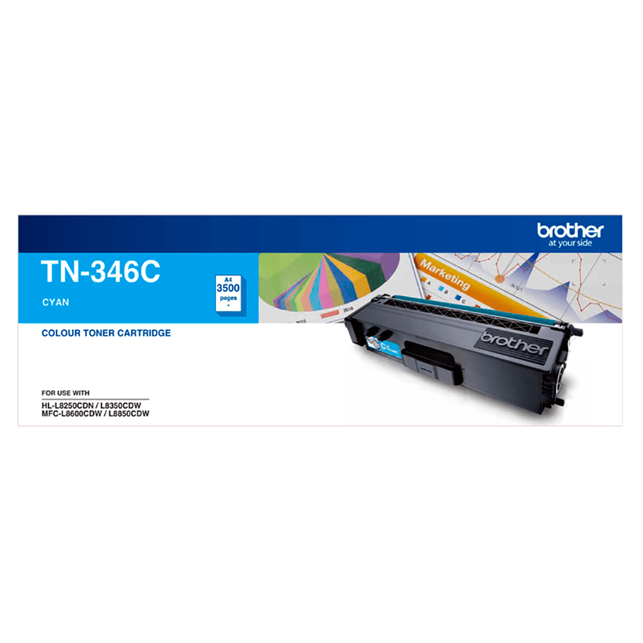 3500 Pages Cyan Toner TN346C